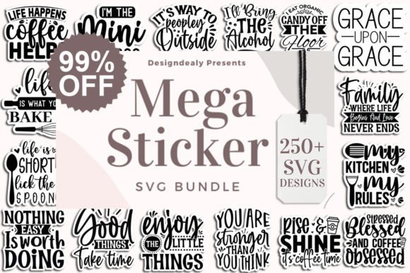 Download The Mega Sticker SVG Bundle - Premium Resources
