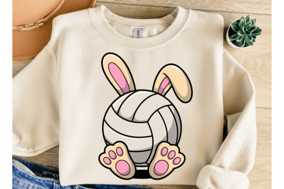 Download Funny Easter Bunny Volleyball PNG - Bunny Collection