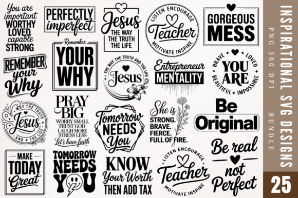 Download Inspirational SVG Designs Bundle - Inspirational svg Collection