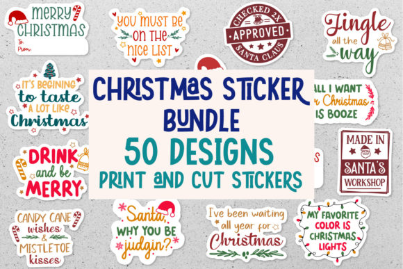 Download Mega Christmas Sticker Bundle - Premium Resources