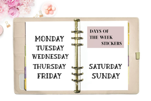 Download Digital Stickers Bundle- Months &amp; Week - Digital stickers bundle Collection