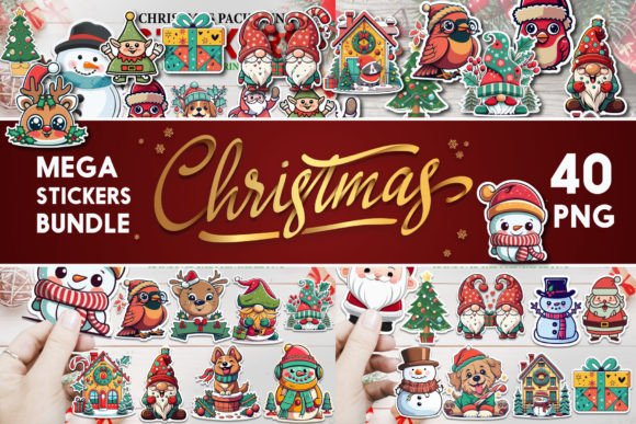 Download Christmas Mega Sticker Bundle - Mega sticker bundle Collection